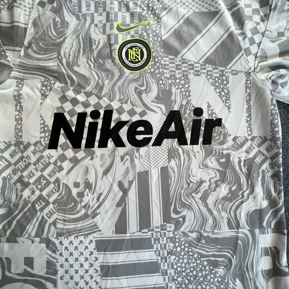 Nike F.C. Home Soccer Jersey Mens Medium White Gray Dri Fit CT2508-100 Med - Picture 2 of 14